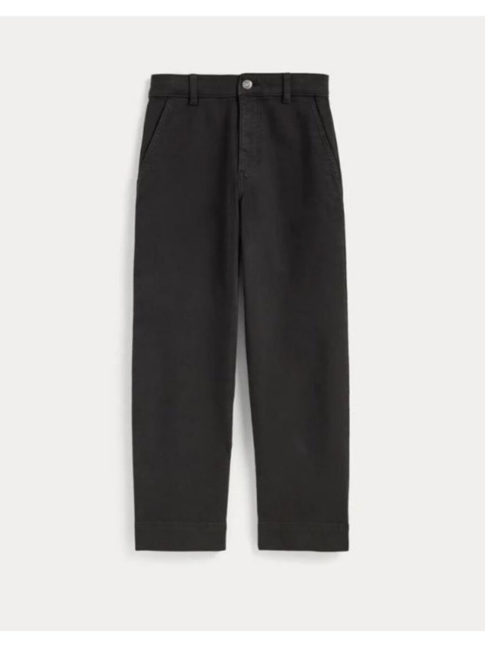 Everlane The Utility Straight Pant Black Size 0 Regular NWT